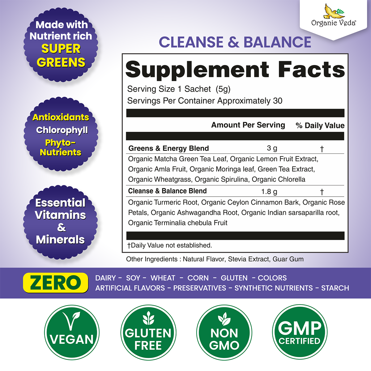 Cleanse & Balance OrganicVeda
