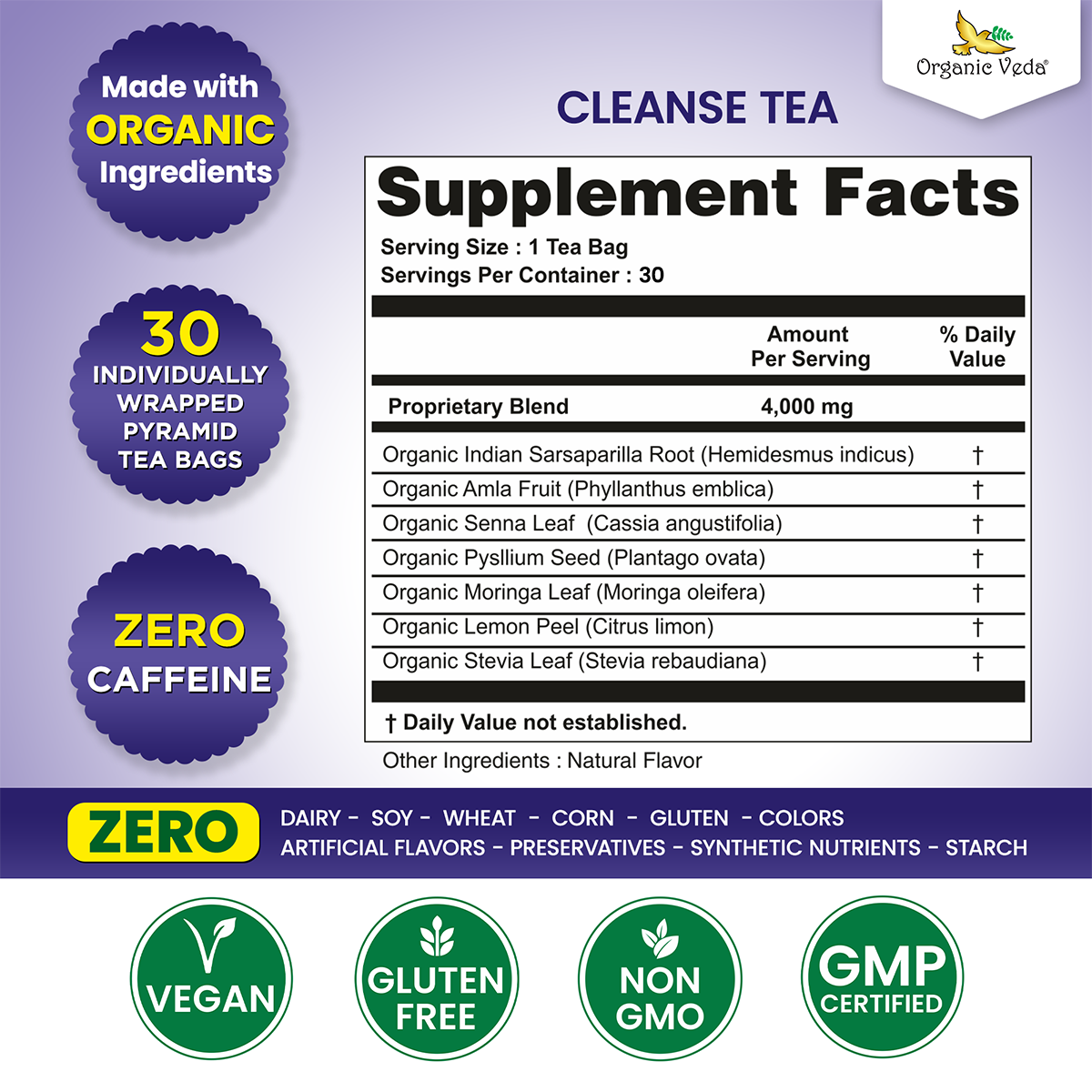 Cleanse Tea OrganicVeda