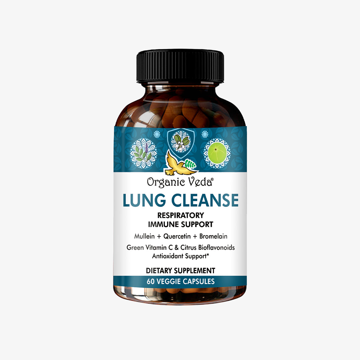 Mullein and Quercetin Lung Capsules OrganicVeda