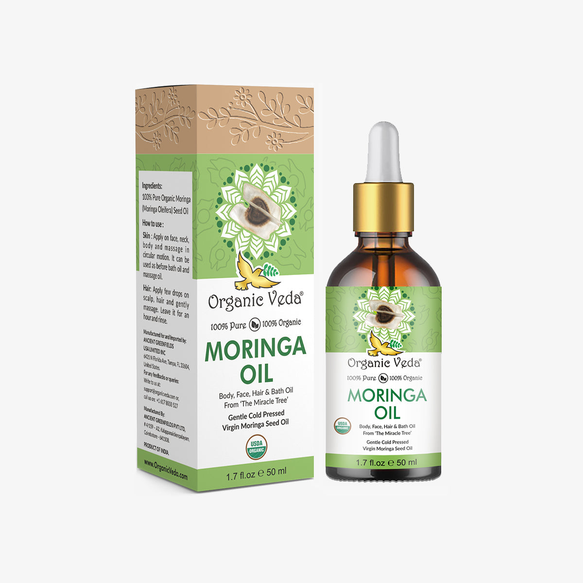 Moringa Oil OrganicVeda