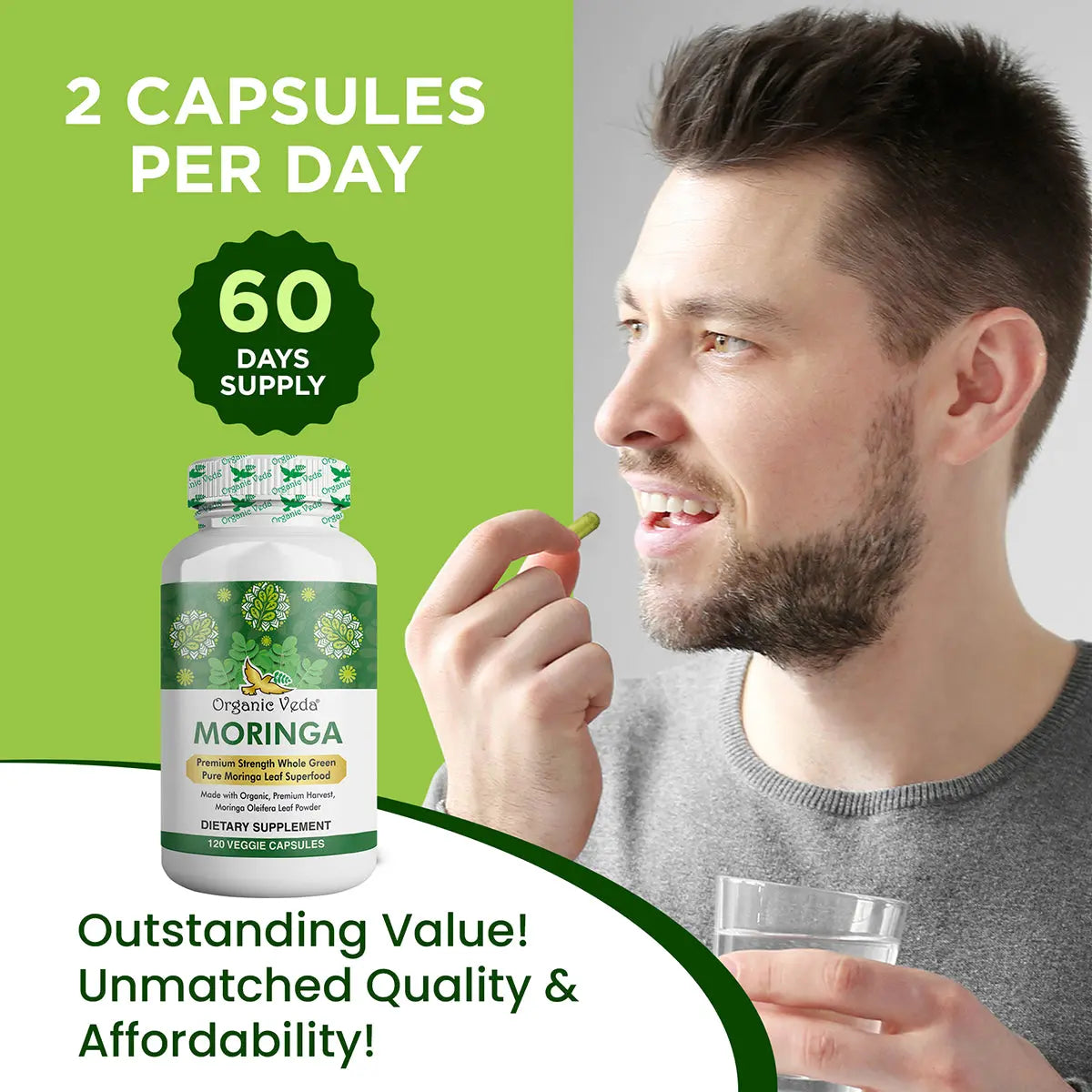 Moringa Capsules OrganicVeda