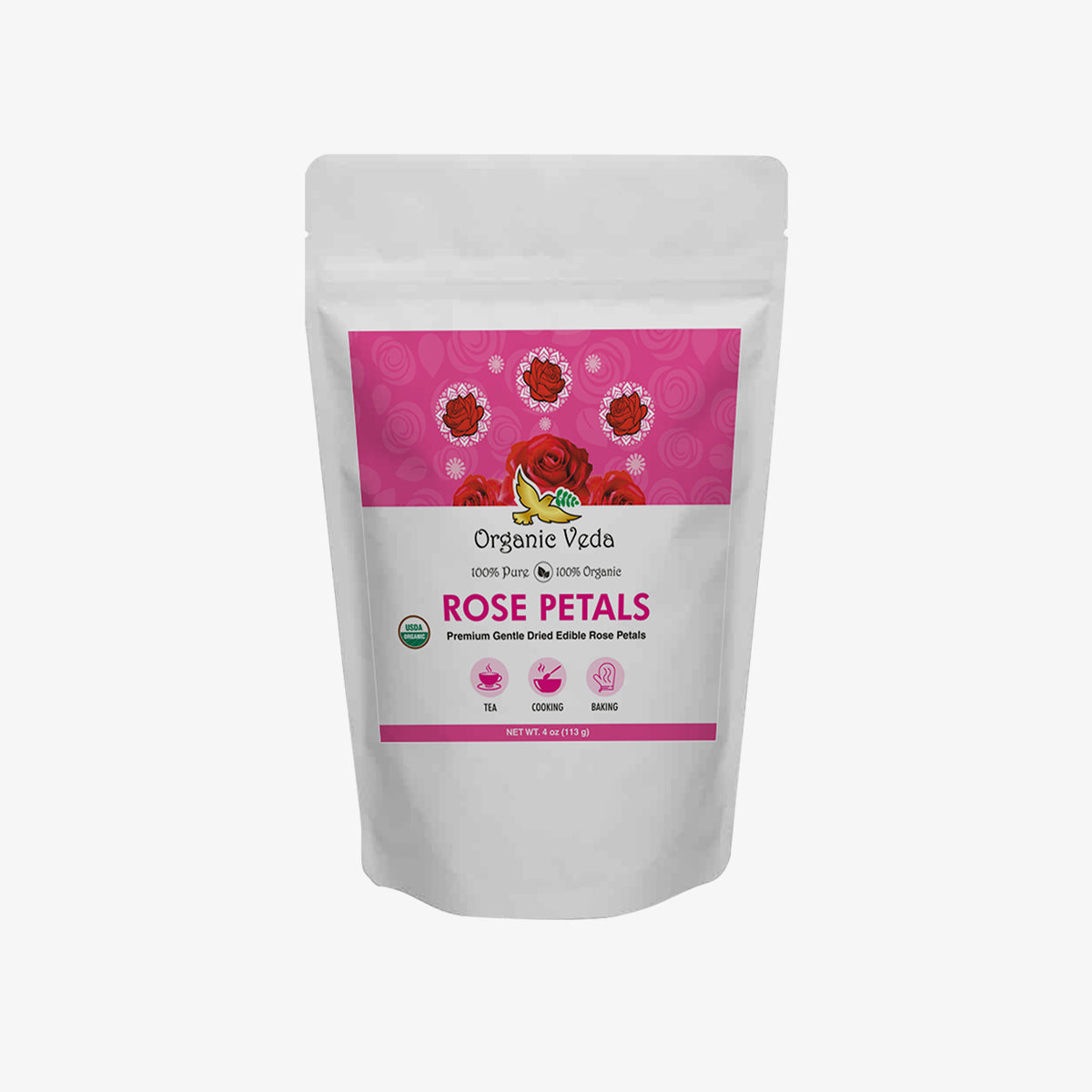 Rose Petals Dried OrganicVeda