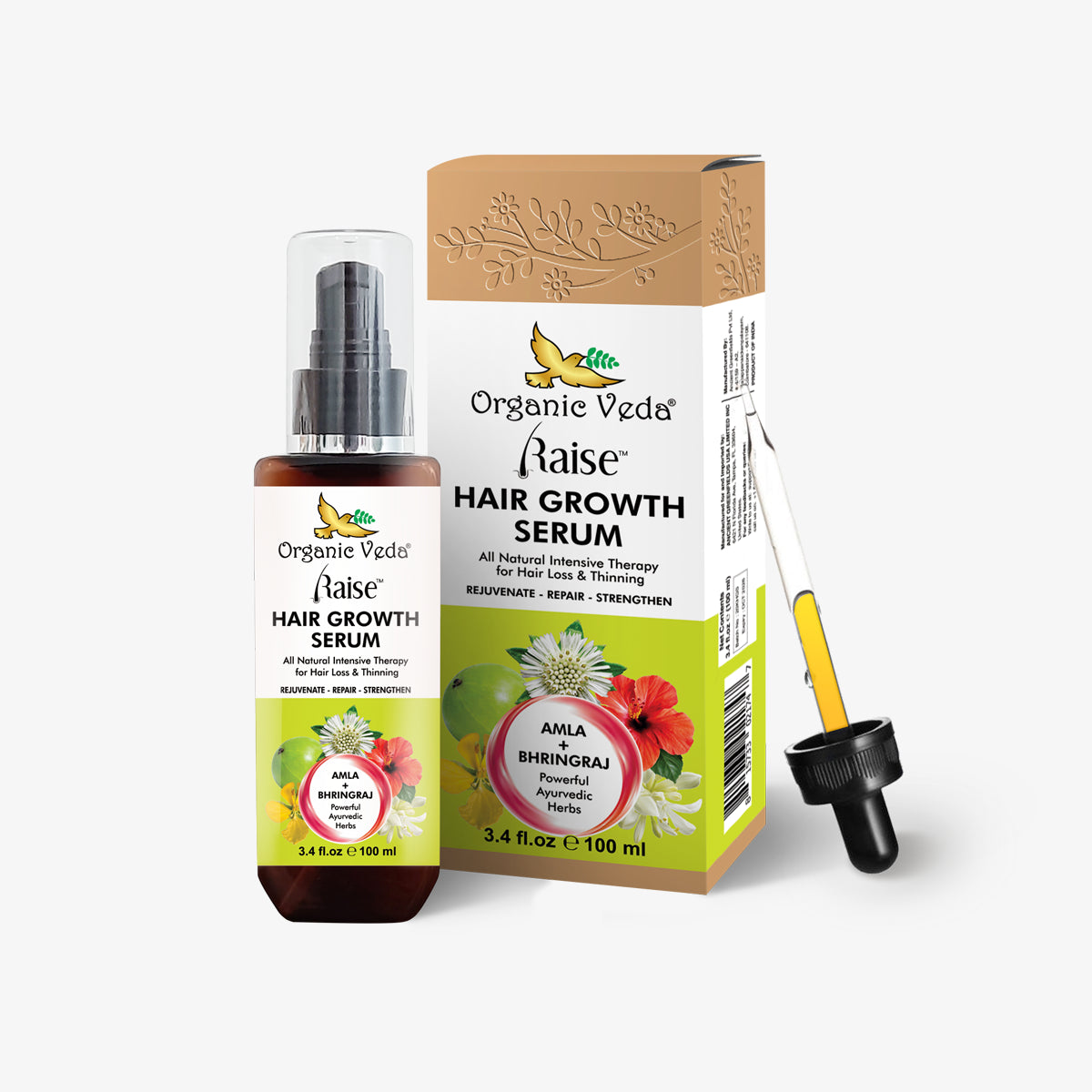 Raise Hair Growth Serum OrganicVeda