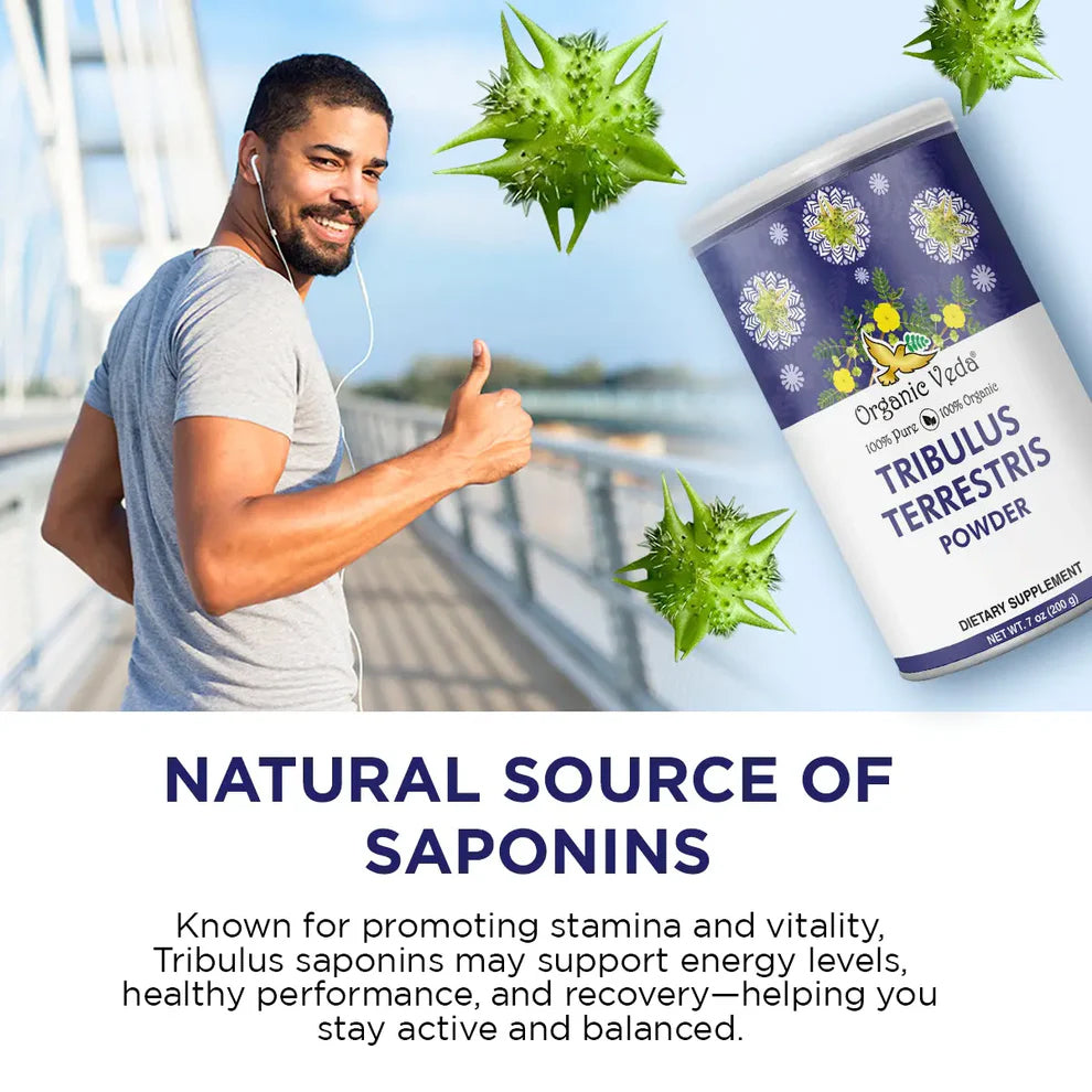 Tribulus Terrestris Powder OrganicVeda USA