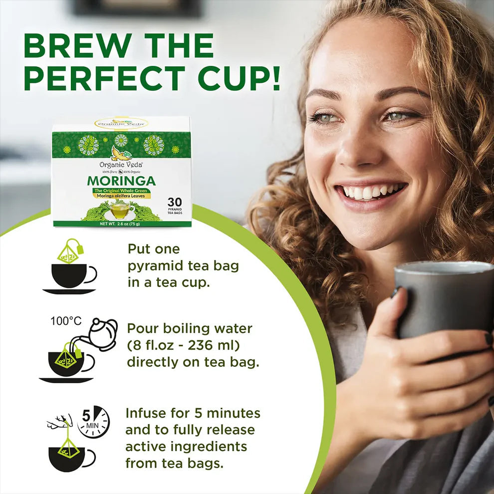 Moringa Original Tea OrganicVeda USA