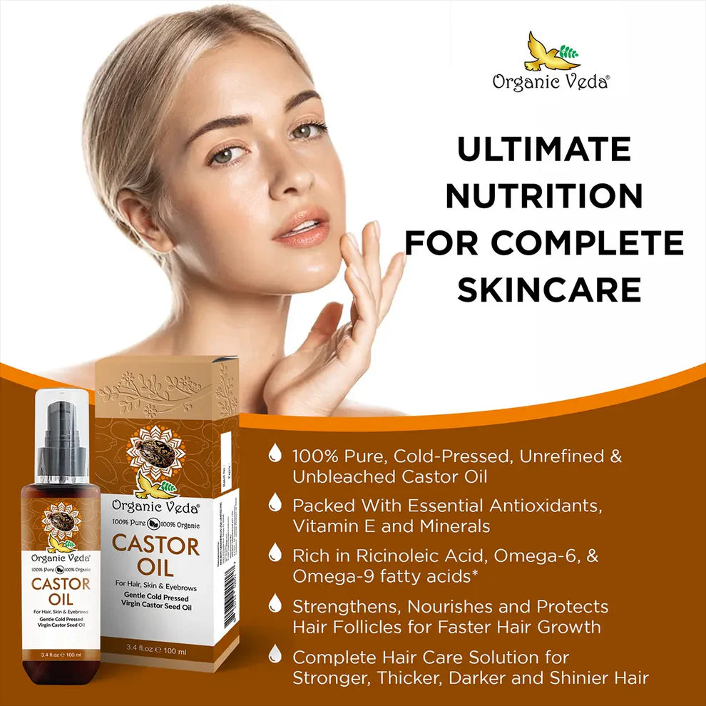 Castor Oil OrganicVeda USA