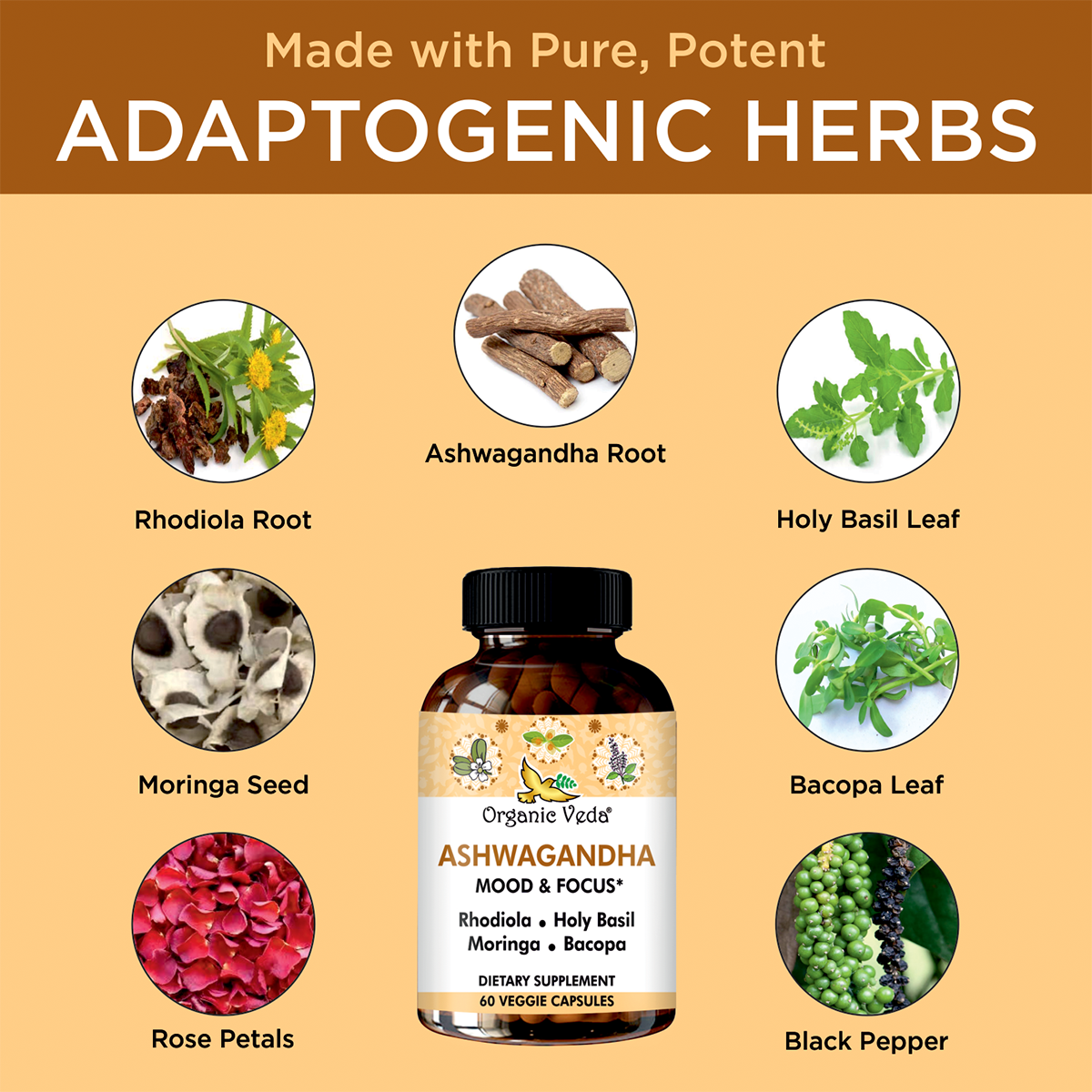 Ashwagandha Mood & Focus Capsules
