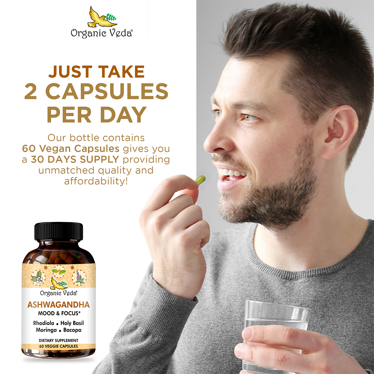 Ashwagandha Mood & Focus Capsules
