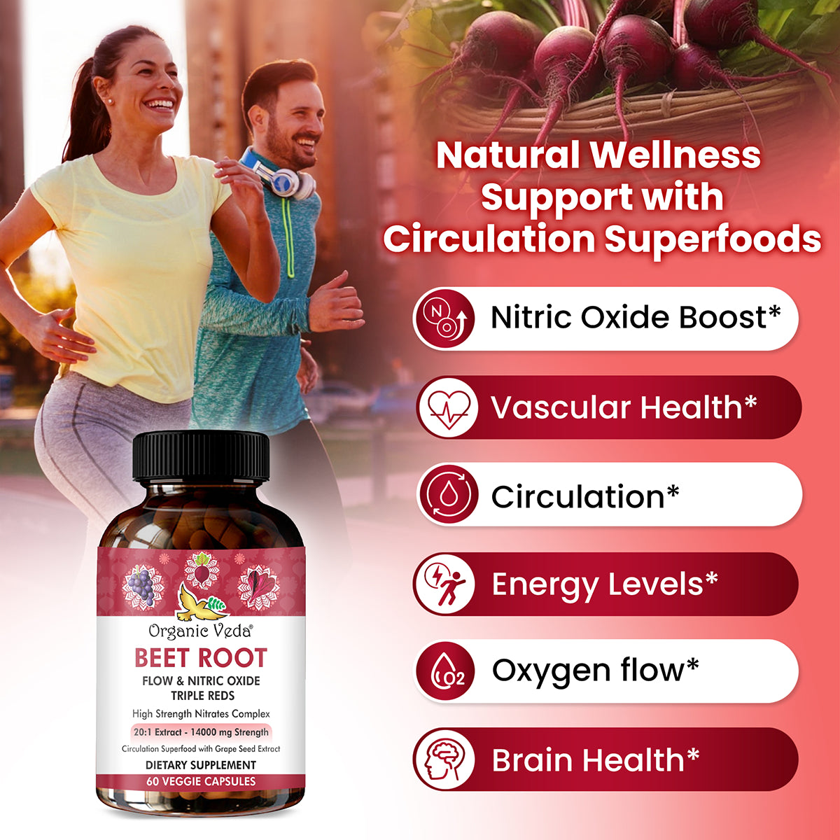 Beet Root Flow & Nitric Oxide Triple Reds