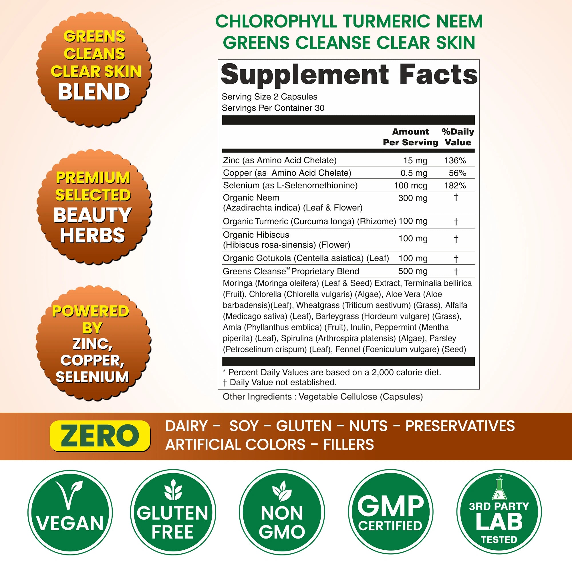 Turmeric Neem Chlorophyll Capsules
