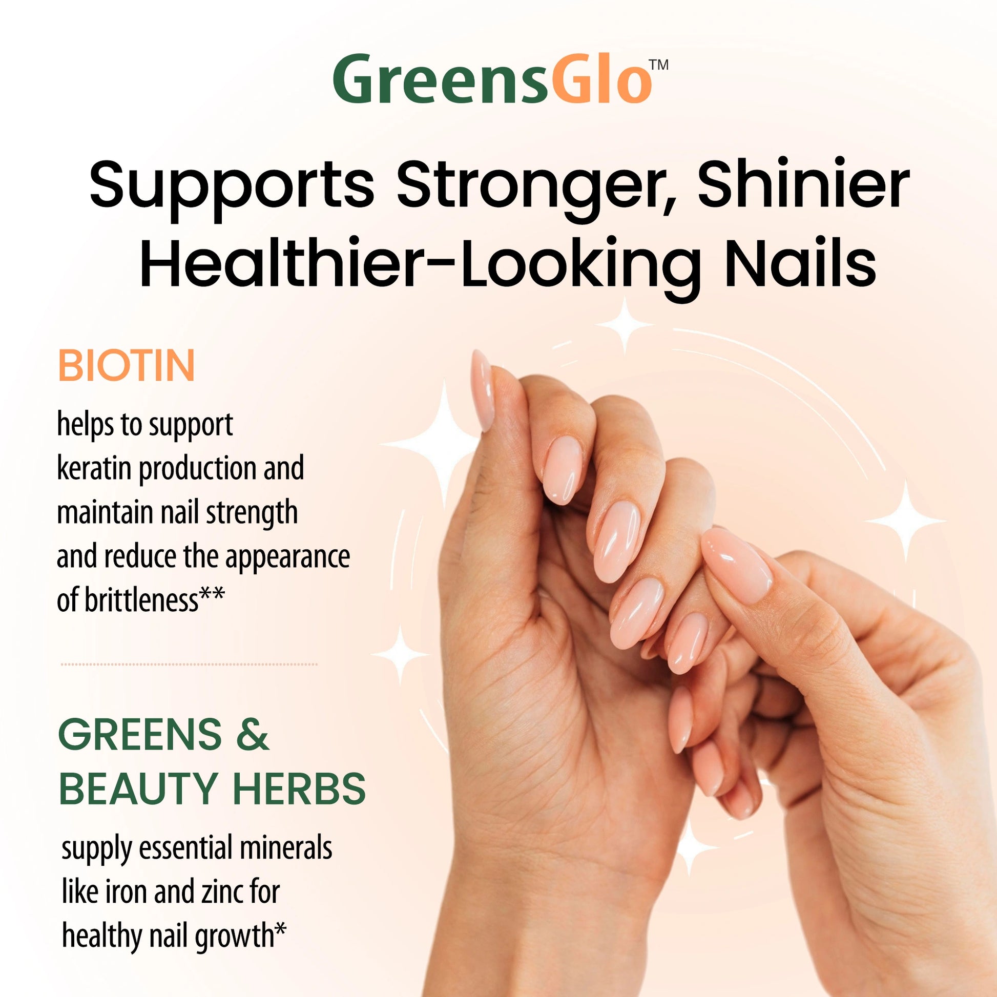 GreensGlo Skin, Hair, Nails Capsules