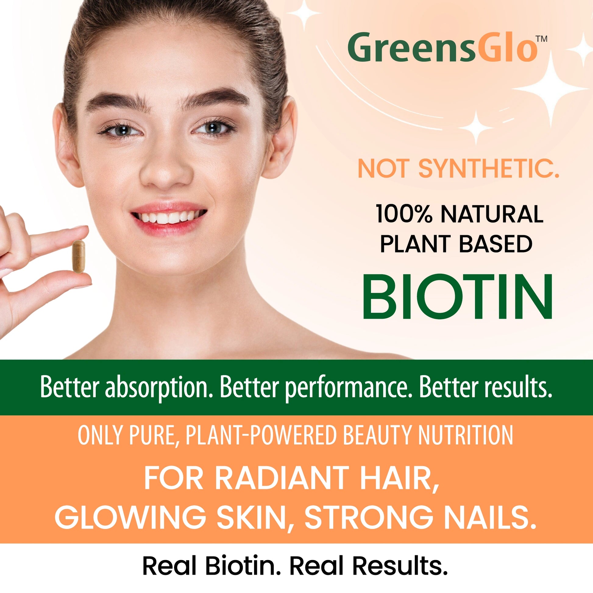 GreensGlo Skin, Hair, Nails Capsules