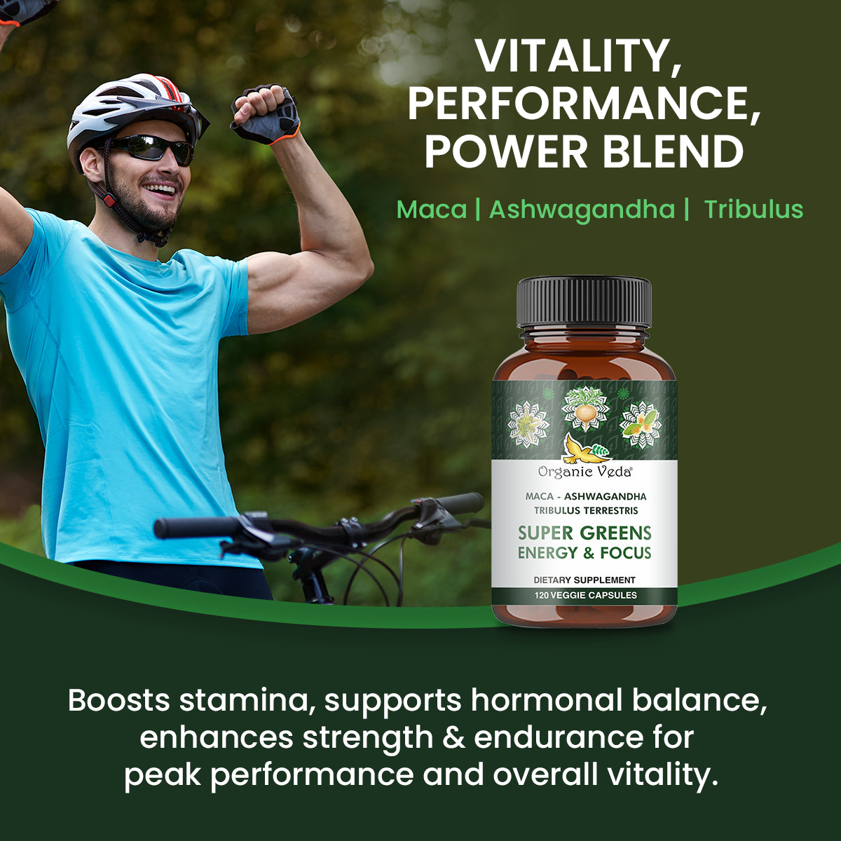Maca + Ashwagandha Super Greens Energy & Focus