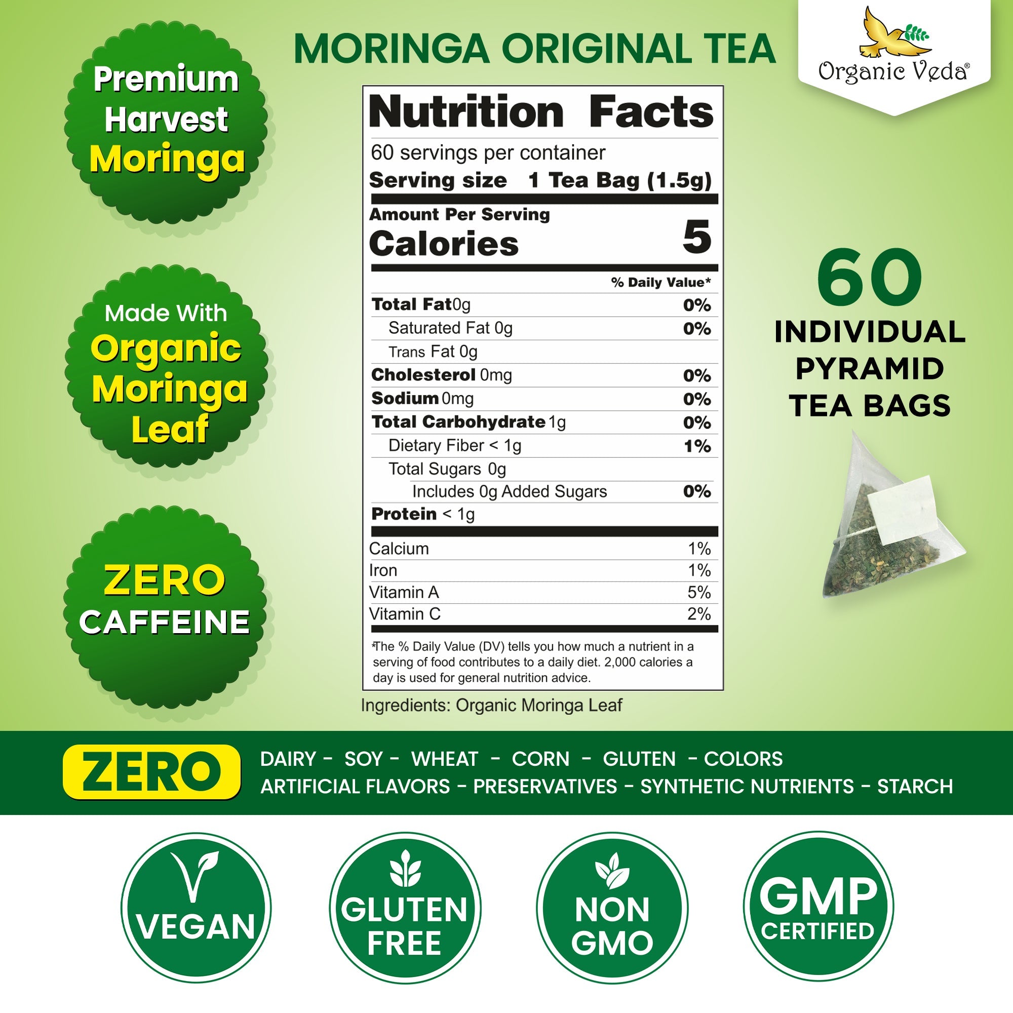 Moringa Tea OrganicVeda USA