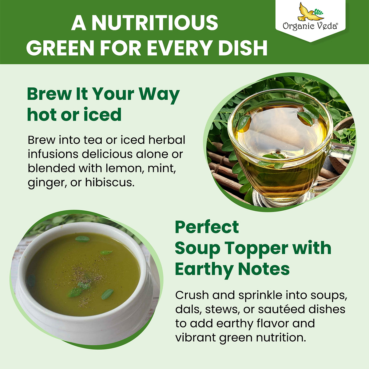Moringa Loose Leaf Tea (Dried Leaves)