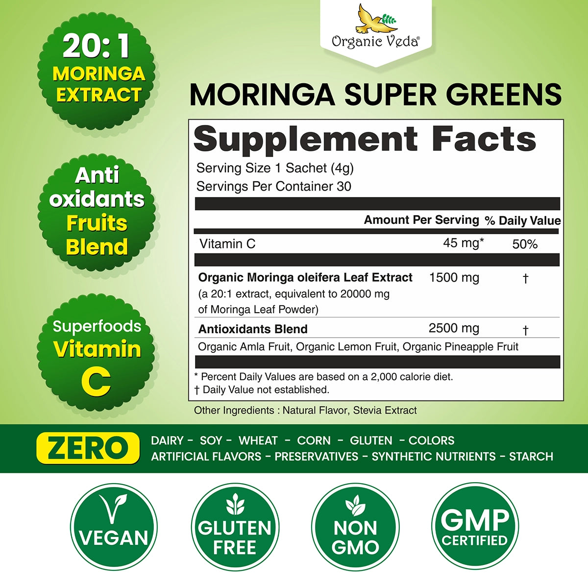 Moringa Super Greens Organicveda