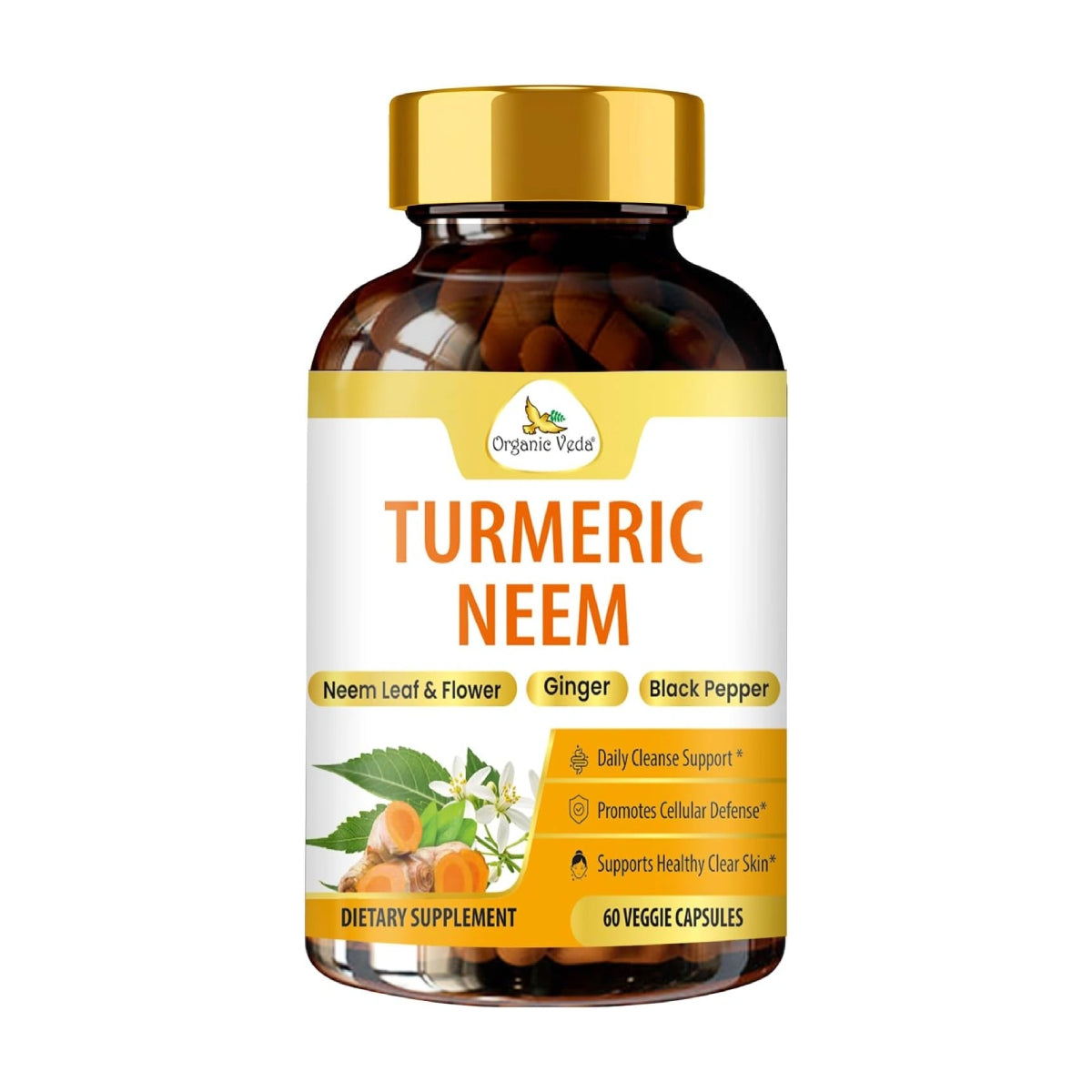 Organic Veda Turmeric Neem Capsules
