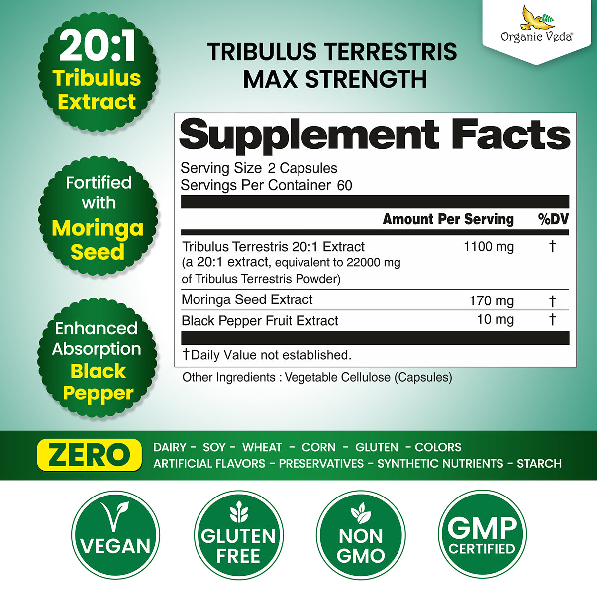 Tribulus Terrestris Max Strength Capsules