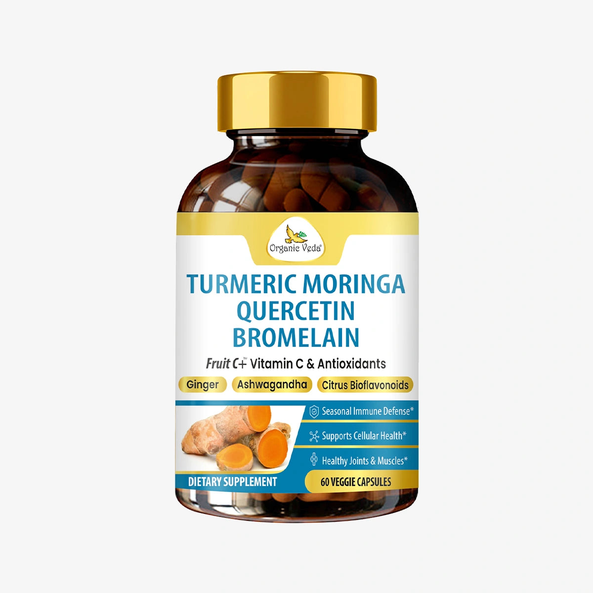 Turmeric Moringa Quercetin Bromelain  Capsules