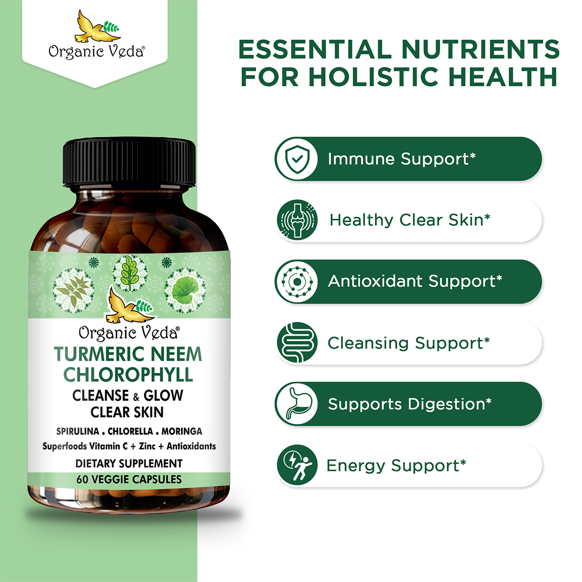 Turmeric Neem Chlorophyll Capsules
