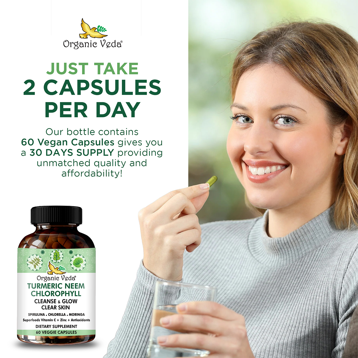 Turmeric Neem Chlorophyll Capsules