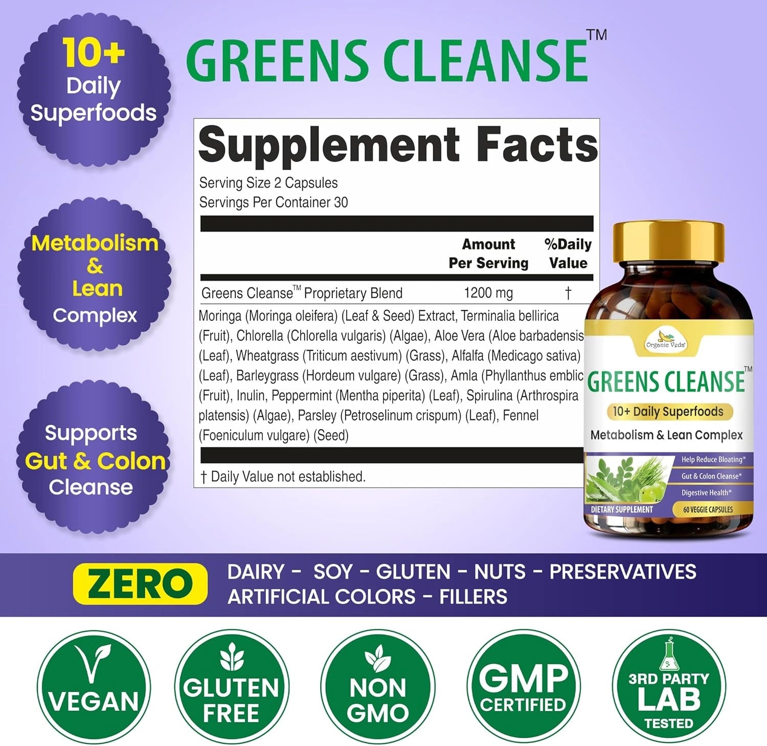 Greens Cleanse Capsules